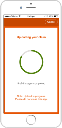 Upload claim